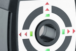 Highly accessible marking aids in the sender and receiver provide the centring
